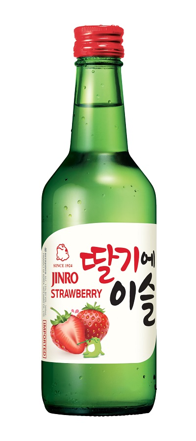 Soju coreano gusto fragola - Jinro 350ml.